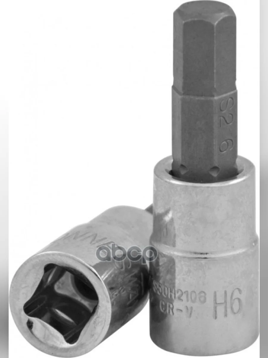 Головка Торцевая Со Вставкой Hex 6 (12) L=55 Мм S2 Jonnesway (S50h4106) Jonnesway арт. S50H4106  в Перми Пермском крае