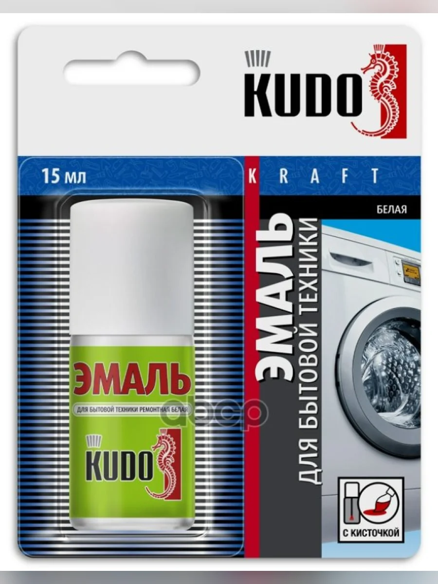 Краска-Кисточка Kudo Для Ванн, Белая (Ku-7K1301) Kudo арт. KU-7K1301  в Керчи Республика Крым