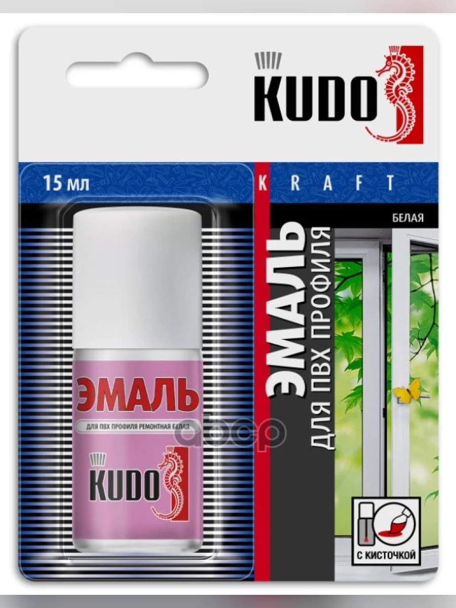 Краска-Кисточка Kudo Для Пвх-Профиля, Белая (Ku-7K6101) Kudo арт. KU-7K6101  в Керчи Республика Крым