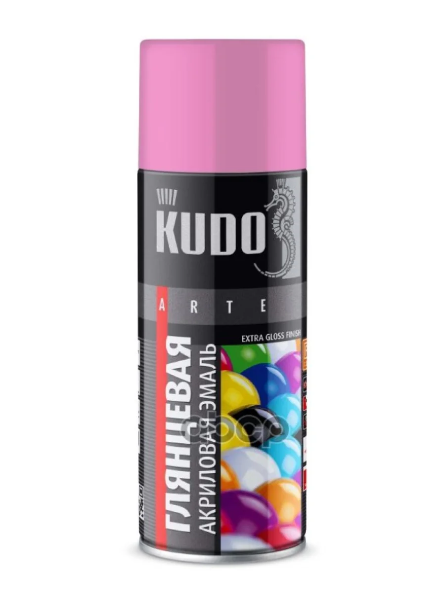 Краска-Спрей Kudo Акриловая Универсальная Ral 3015 Розовая Глянцевая (520Мл) (Ku-A3015) Kudo арт. KU-A3015  в Керчи Республика Крым