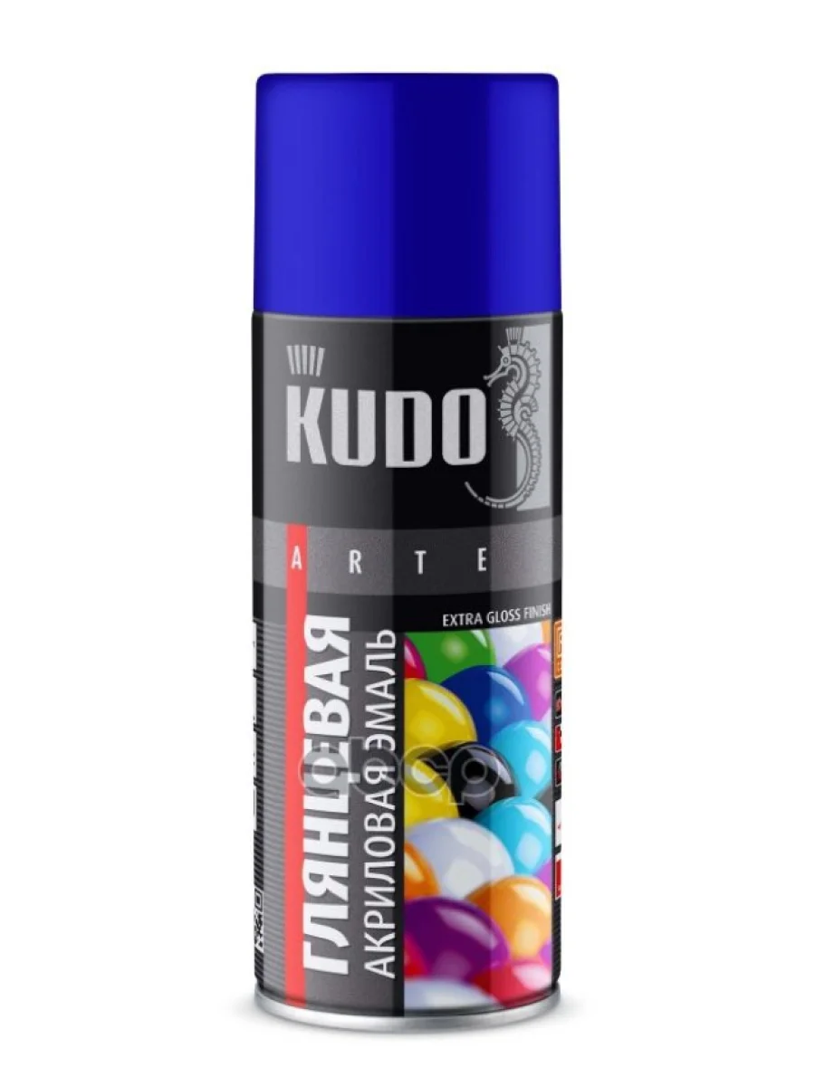 Краска-Спрей Kudo Акриловая Универсальная Ral 5002 Ультрамарин Глянцевая (520Мл) Краска-Спрей Kudo А Kudo арт. KU-A5002  в Керчи Республика Крым