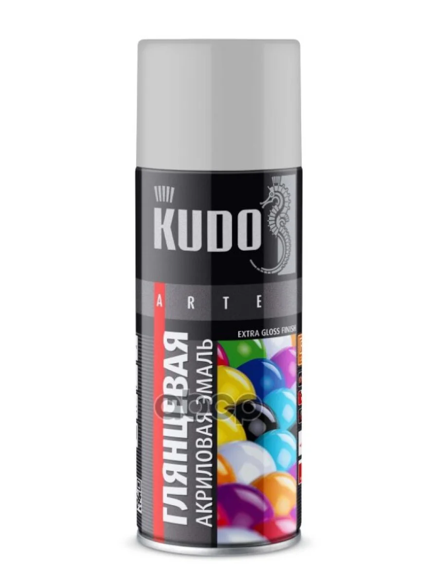 Краска-Спрей Kudo Акриловая Универсальная Ral 7035 Светло-Серая Глянцевая (520Мл) (Ku-A7035) Kudo арт. KU-A7035  в Керчи Республика Крым