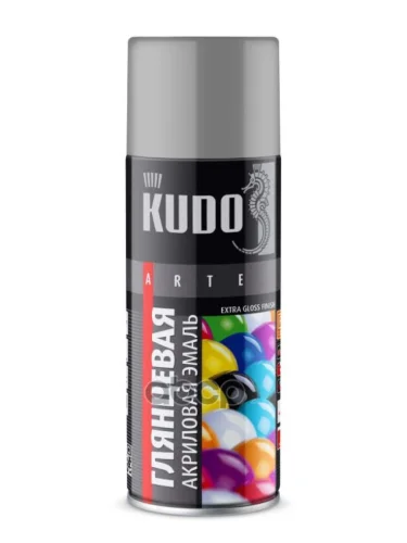 Краска-Спрей Kudo Акриловая Универсальная Ral 7040 Серая Глянцевая (520Мл) (Ku-A7040) Kudo арт. KU-A7040