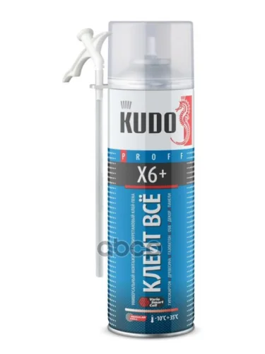 Клей-Пена Монтажный Бытовой Универсальный Всесезонный Kudo Home 6+ ( 650 Мл) (Kuph06b6uau) Kudo арт. KUPH06B6UAU