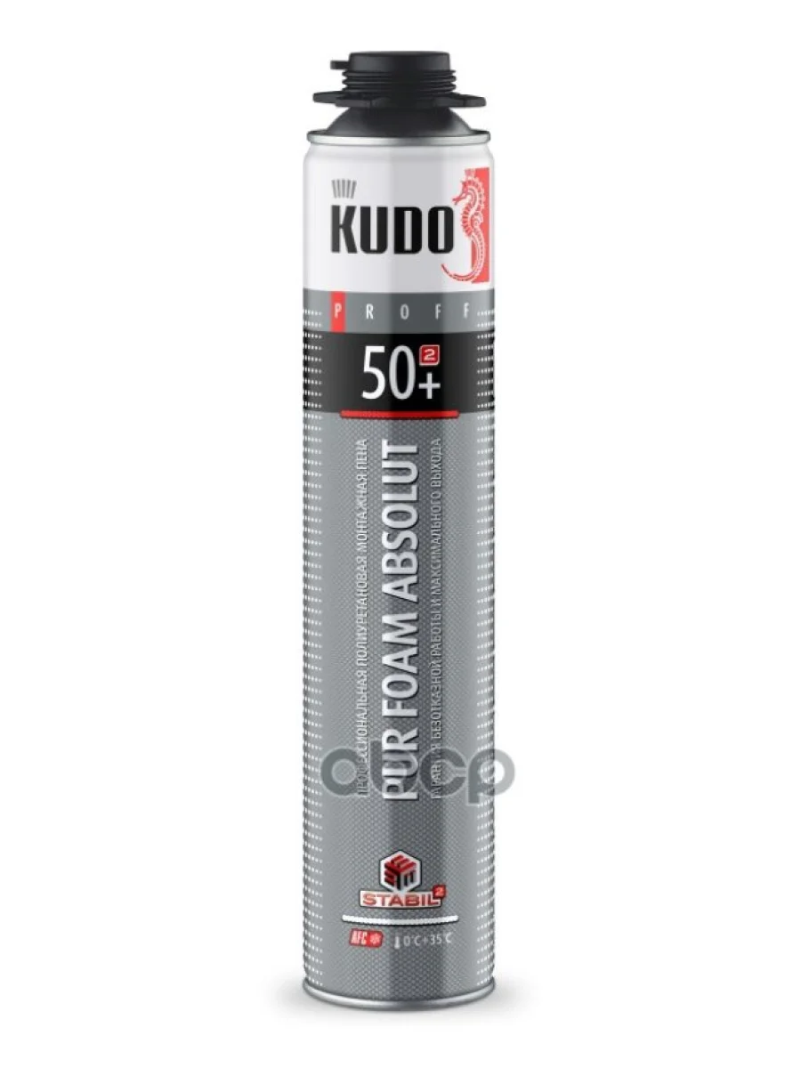 Пена Монтажная Профессиональная  Kudo Proff 50+ (1000 Мл., 870 Гр.) Kudo арт. KUPP10S50+  в Керчи Республика Крым