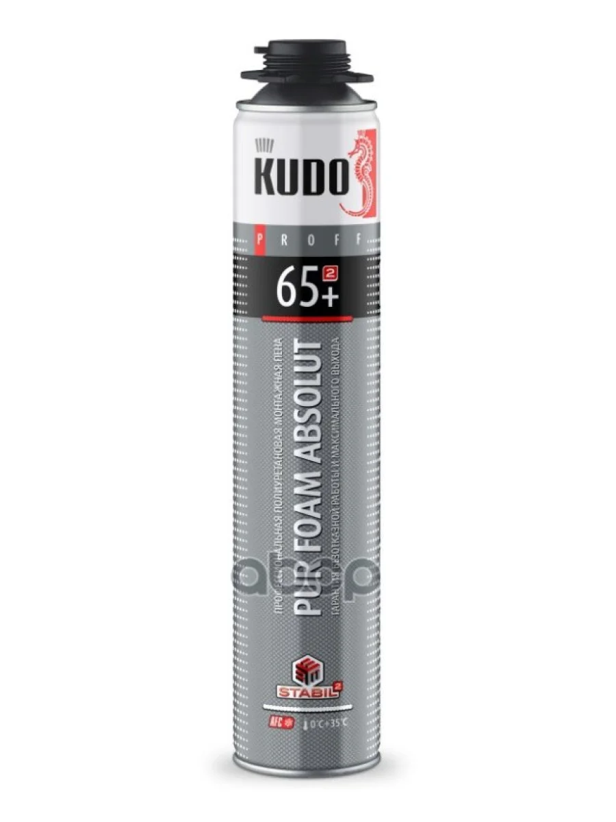 Пена Монтажная Профессиональная  Kudo Proff 65+ (1000 Мл., 930 Гр.) Kudo арт. KUPP10S65+  в Керчи Республика Крым