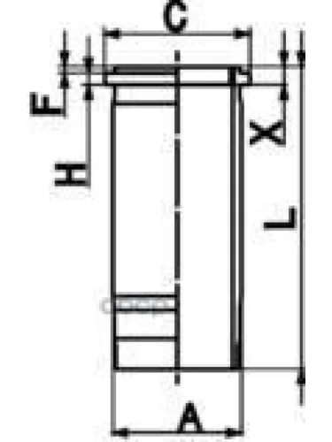89925110 Гильза Цилиндра H= +0.50Mm Двс Мх KOLBENSCHMIDT арт. 89925110