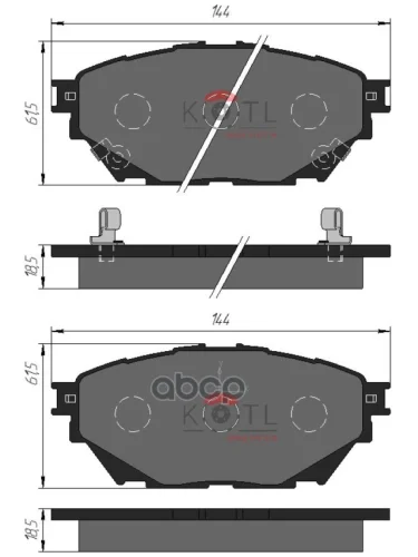 Колодки Дисковые Комплект На Ось (Ml225279) 3611Kt KOTL арт. 3611KT