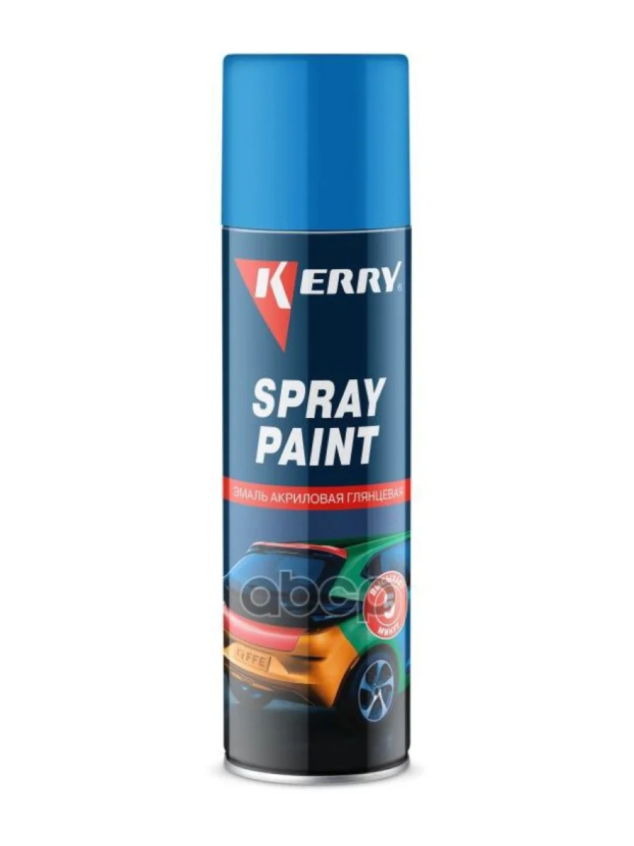 Краска-Спрей Kerry Spray Paint Акриловая Голубая Глянцевая (405 Мл) (Kr-016) Kerry арт. KR-016  в Керчи Республика Крым