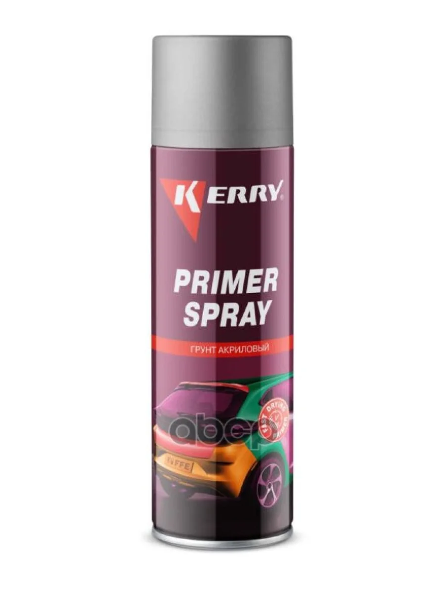 Грунт-Спрей Kerry Акриловый Серый Primer Spray (650Мл) (Kr-606) Kerry арт. KR-606-1  в Самаре Самарской области