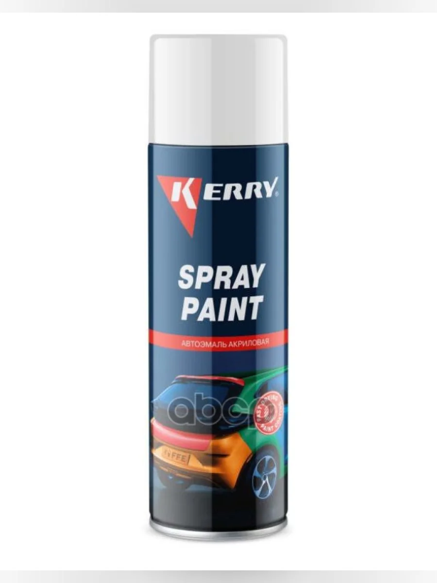 Краска-Спрей Kerry Spray Paint Акриловая Белая Глянцевая (650 Мл) (Kr-613) Kerry арт. KR-613  в Керчи Республика Крым