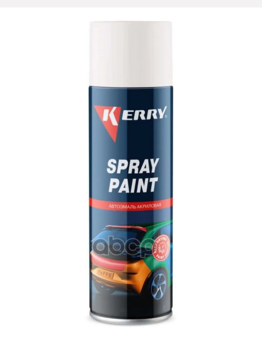 Краска-Спрей Kerry Spray Paint Акриловая Белая Матовая (650 Мл) (Kr-614) Kerry арт. KR-614  в Керчи Республика Крым