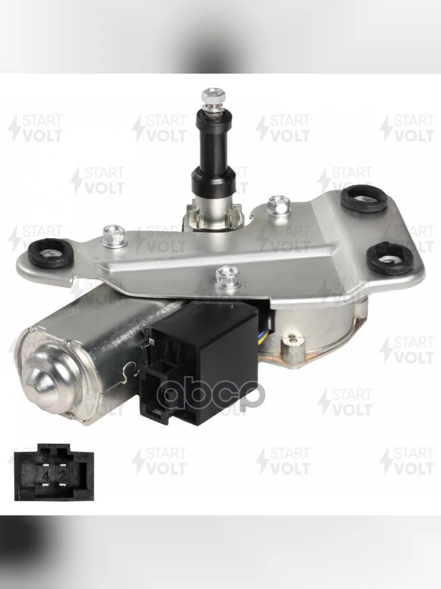 Моторедуктор Стеклоочистителя Ваз 2172, 2191 (Задний) Startvolt (Vwb 0127) STARTVOLT арт. VWB 0127  в Керчи Республика Крым