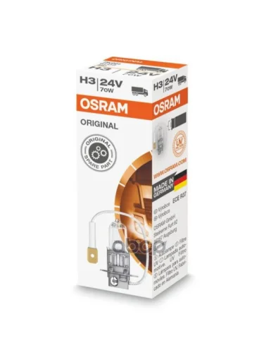 Лампа Галогеновая H3 24V  70W Osram Standard Pк22s (64156*) Osram арт. 64156*