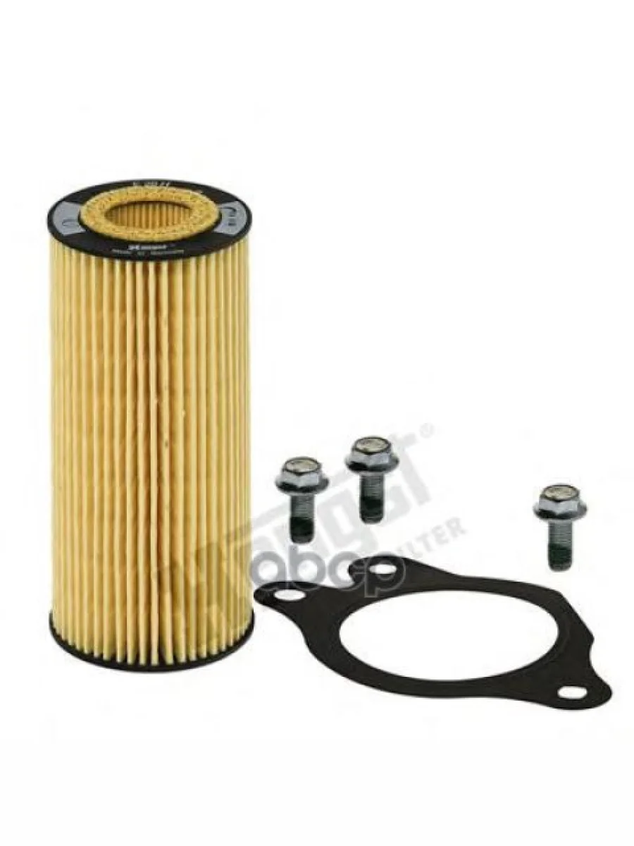 Фильтр Масляный, Кпп  Fh12, Fm12, Fm7 Вставка, К-Т=(Фильтр+Прокладка+3 Болта) Hengst арт. E28HD174  в Керчи Республика Крым