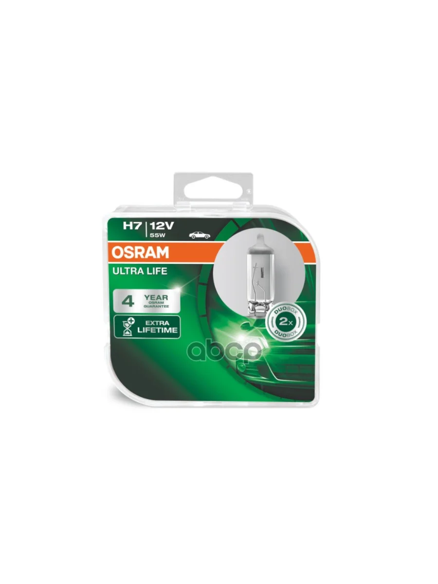 Лампа Галогеновая H7 12V  55W Osram Ultra Life Px26d (2 Шт.,К-Кт) (64210Ult-Hcb*) Osram арт. 64210ULT-HCB*  в Керчи Республика Крым
