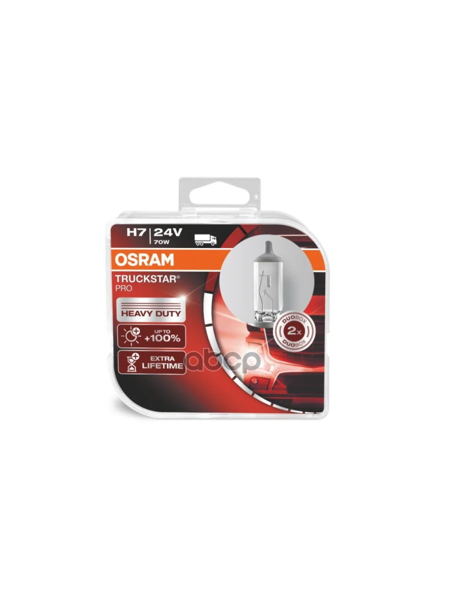 Лампа Галогеновая H7 24V  70W Osram Truckstar Pro +100% Px26d (2 Шт.,К-Кт) (64215Tsp-Hcb*) Osram арт. 64215TSP-HCB*  в Перми Пермском крае