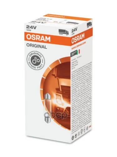 ****Лампа 10W 24V Цоколь Sv8.5-8 Osram арт. 6429