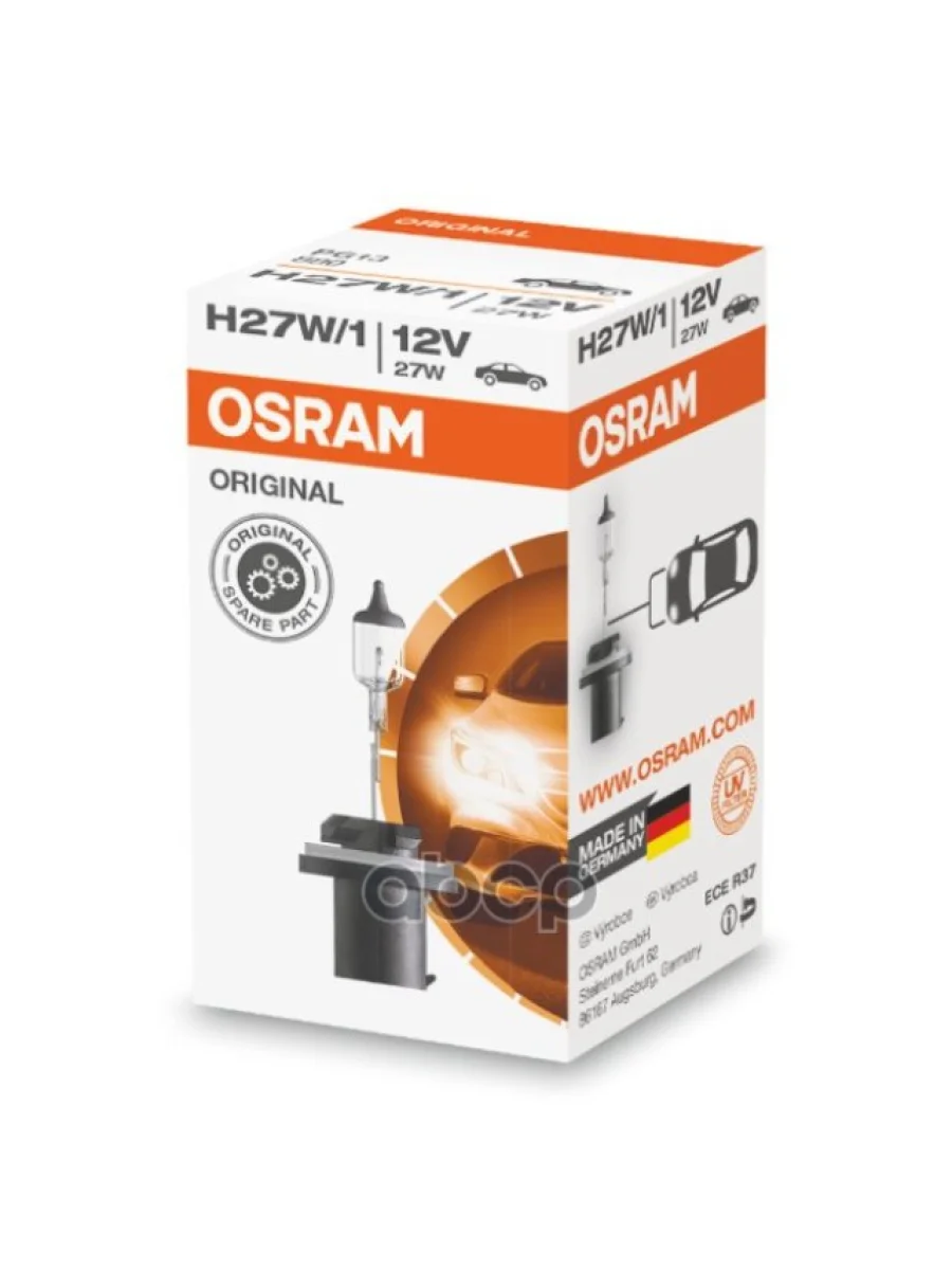Лампа Галогеновая H27 12V  27W Osram Pg13 Halogen Original (880) Osram арт. 880  в Керчи Республика Крым