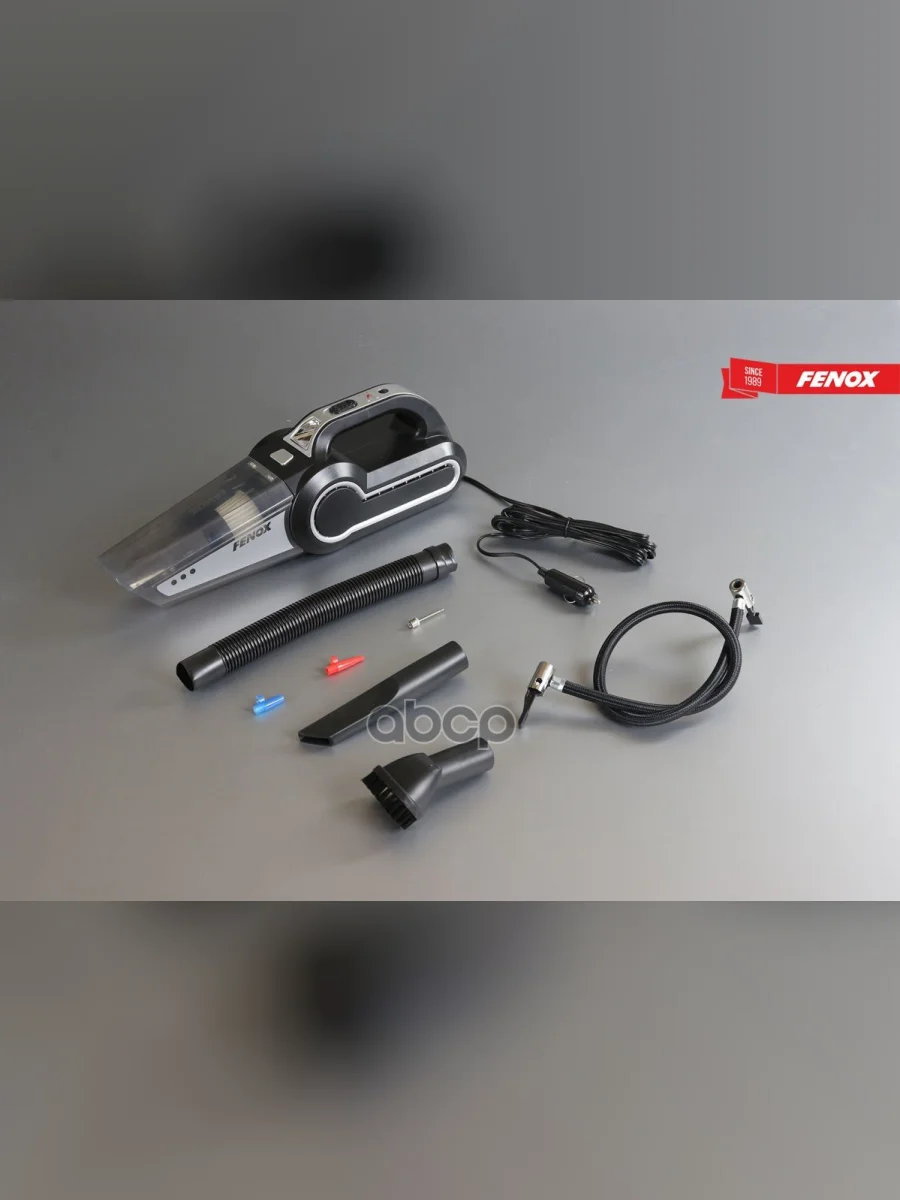 Пылесос-Компрессор С Фонарем И Манометром Abs Пластик, Металл, Pvc, 12В, 10А, 120Вт, 20Л.мин, Встрое FENOX арт. FAE2016  в Керчи Республика Крым