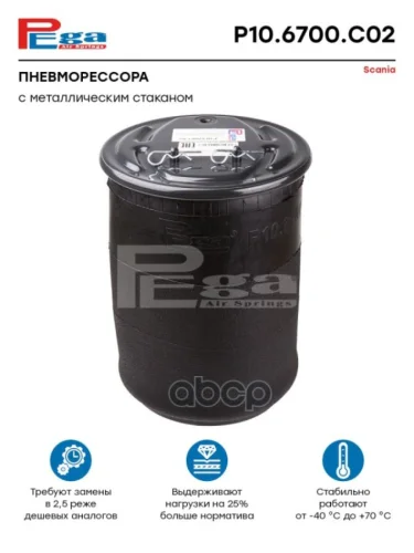 ППодушка 6700Np02 Scania PR Серия Зад. PEGA арт. P106700C02