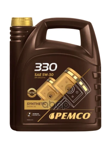 PEMCO Масло Моторное Синтетическое Pemco 330 Sae 5W-30, 4Л
