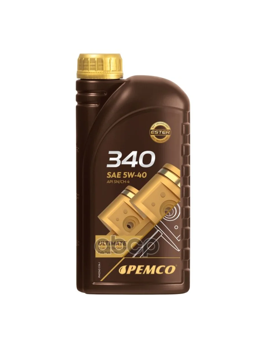 PEMCO Масло Моторное Синтетическое Pemco 340 Sae 5W-40, 1Л  в Самаре Самарской области