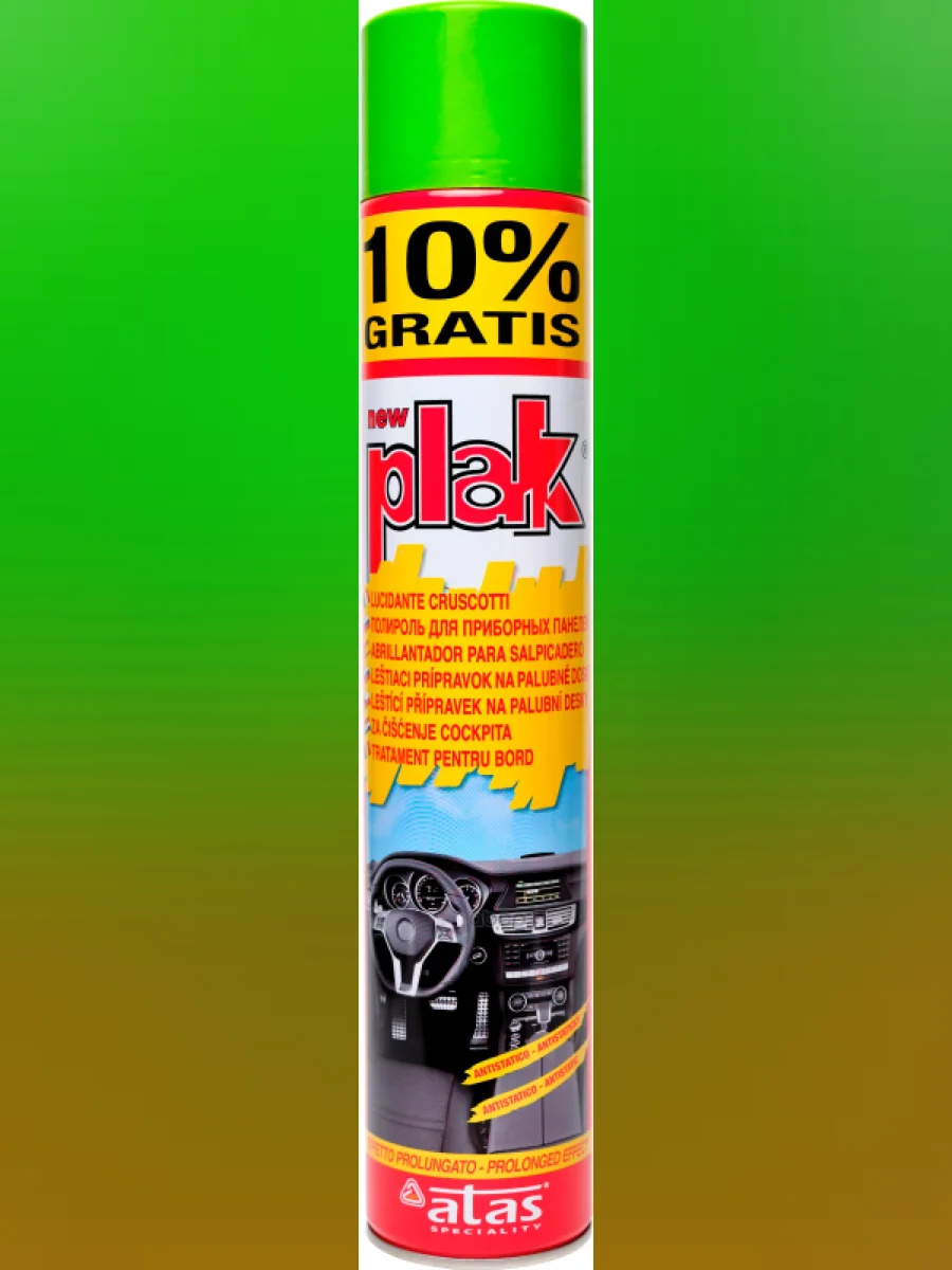 Полироль Пластика И Панели Plak Антистатик Зеленые Холмы (750Мл) Аэрозоль PLAK арт. 1416  в Керчи Республика Крым