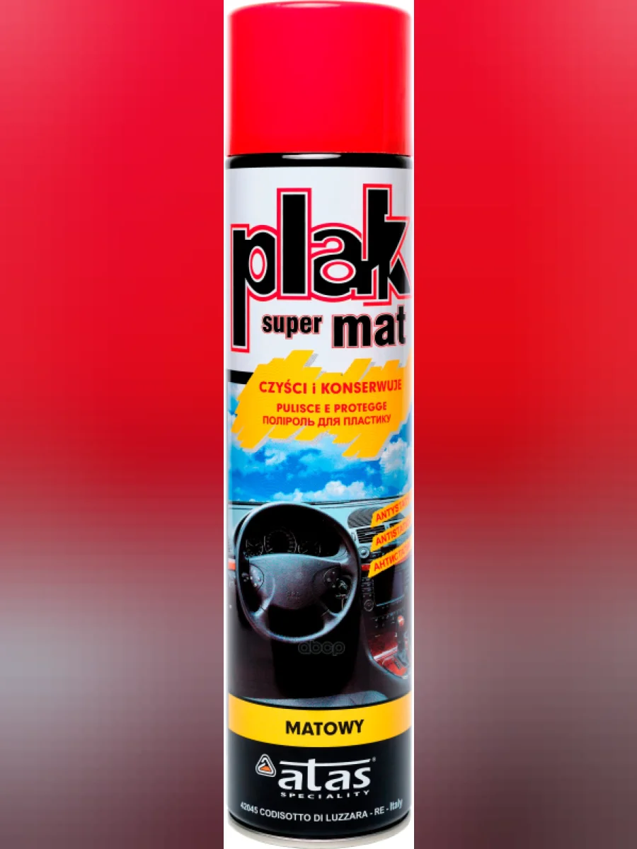 Полироль Пластика И Панели Plak Mat Матовый Клубника(600Мл) Аэрозоль (5151) PLAK арт. 5151  в Керчи Республика Крым