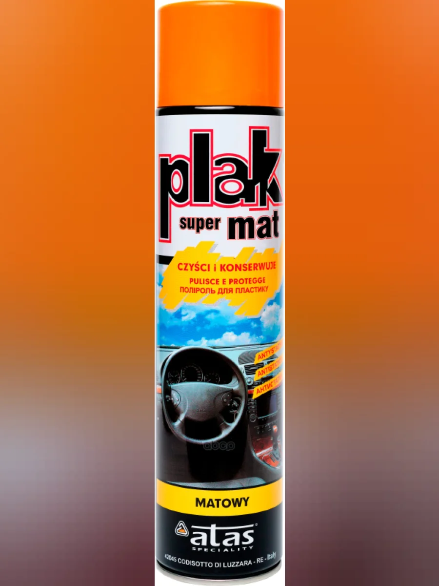 Полироль Пластика И Панели Plak Mat Матовый Апельсин(600Мл) Аэрозоль (5153) PLAK арт. 5153  в Керчи Республика Крым