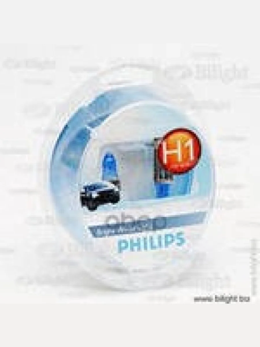 Лампа Галогеновая H1 12V  55W Philips Crystal Vision  P14.5s 4300K+W5w (К-Т 4 Шт) Original (12258Cvs Philips арт. 12258CVSM  в Керчи Республика Крым
