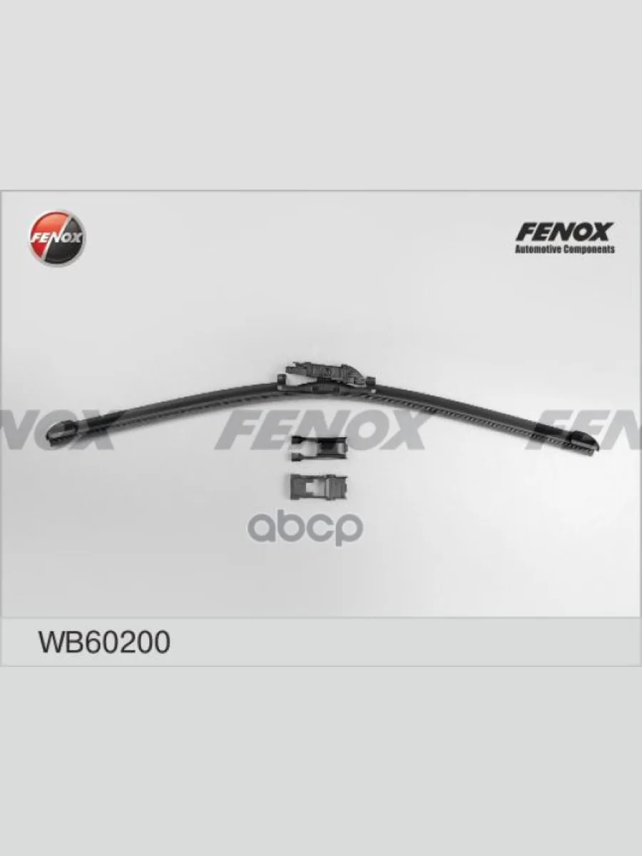 Щетка Стеклоочистителя 600 Мм24 Бескаркасная Fenox + 5 Адаптеров (1Шт.) FENOX арт. WB60200  в Керчи Республика Крым