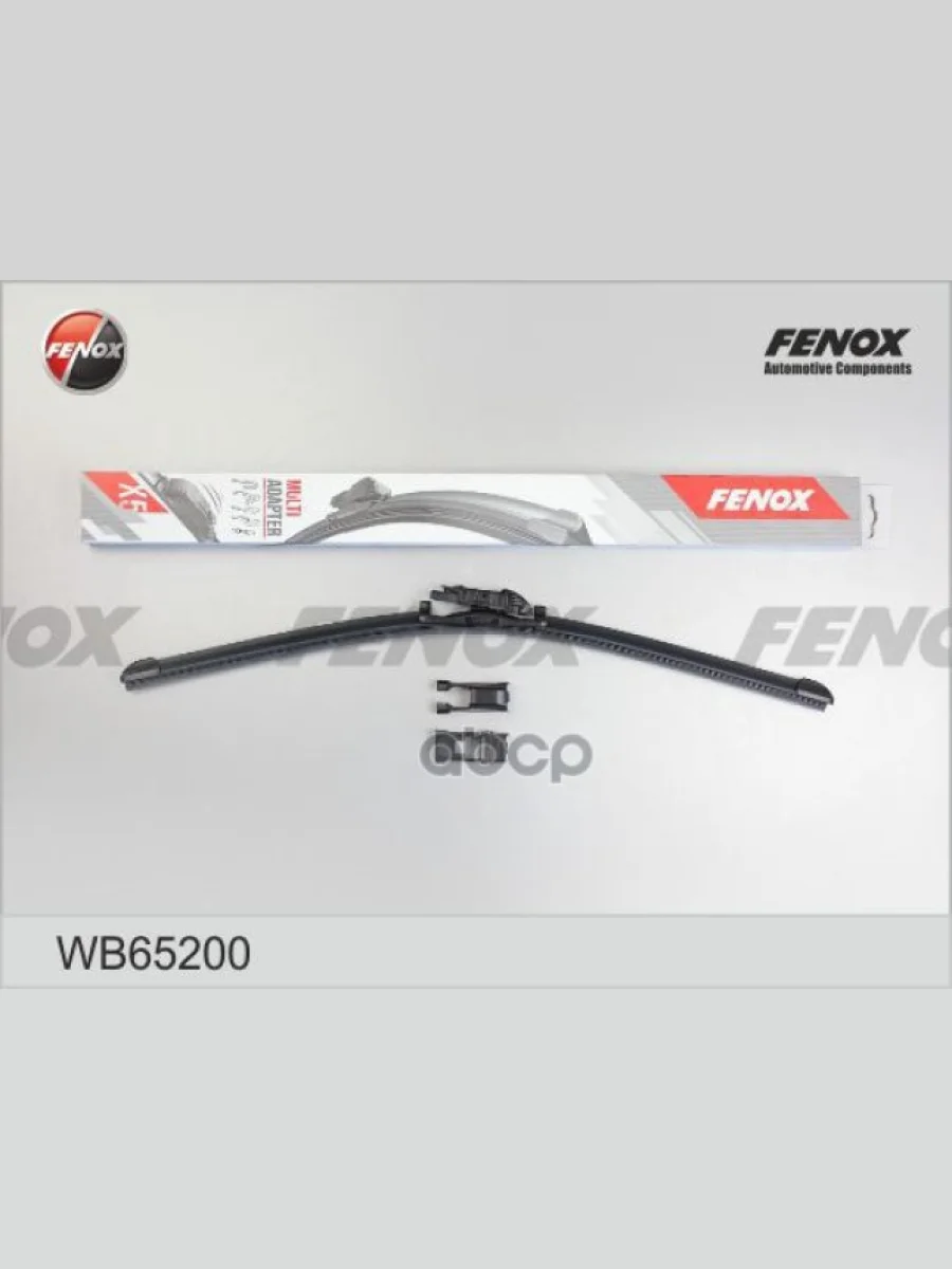 Щетка Стеклоочистителя 650Мм26 Бескаркасная Fenox + 5 Адаптеров (1Шт.) (Wb65200) FENOX арт. WB65200  в Перми Пермском крае
