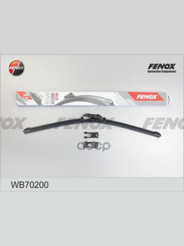 Щетка Стеклоочистителя 700Мм28 Бескаркасная Fenox + 5 Адаптеров (1Шт.) (Wb70200) FENOX арт. WB70200