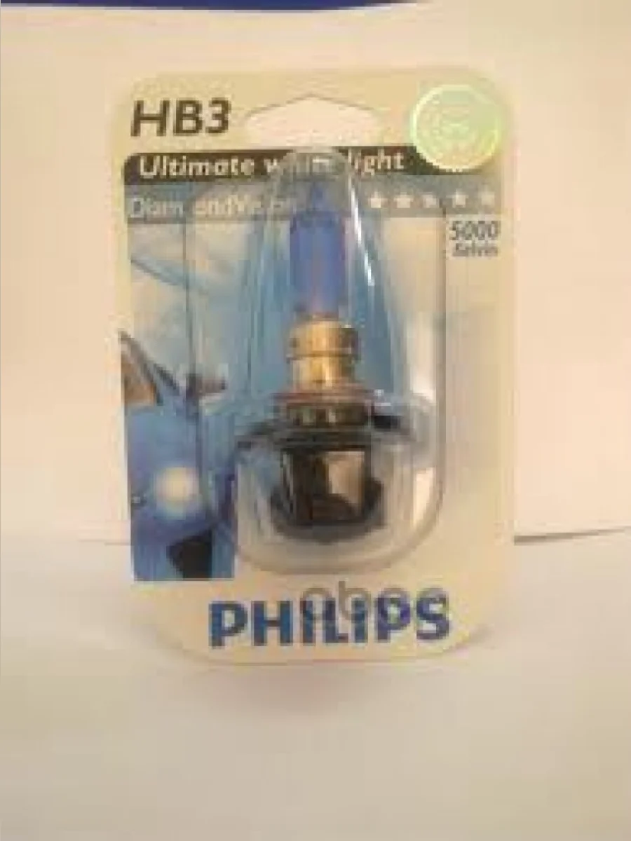 Лампа Галогеновая Hb3 12V  65W Philips Diamond Vision 5000K P20d Original (9005Dvb1) Philips арт. 9005DVB1  в Керчи Республика Крым