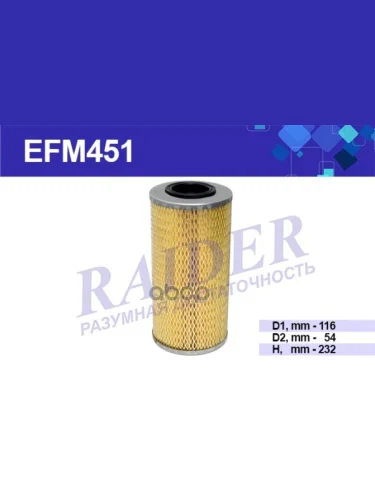 Фильтр Масляный Маз Дв. Ямз 236, 238, 7601, 7511, Камаз Евро Raider Сетка (Efm451) (840-1012038-12 RAIDER арт. EFM451