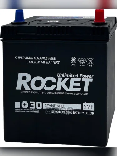 Аккумулятор  40 Rocket Smf Asia Обратная Полярность ROCKET арт. SMF 42B19L