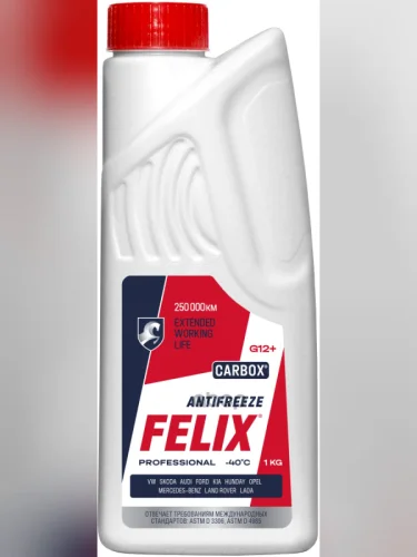 Антифриз Felix Сarbox G12+ Тосол-Синтез ( 1Кг) -40*С (Красный) (430206032) Felix арт. 430206032