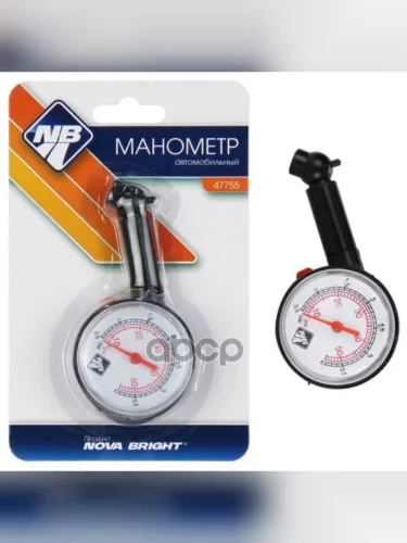 Манометр Шинный 3.5 Атм В Блистере Nova Bright (47755) Nova Bright арт. 47755
