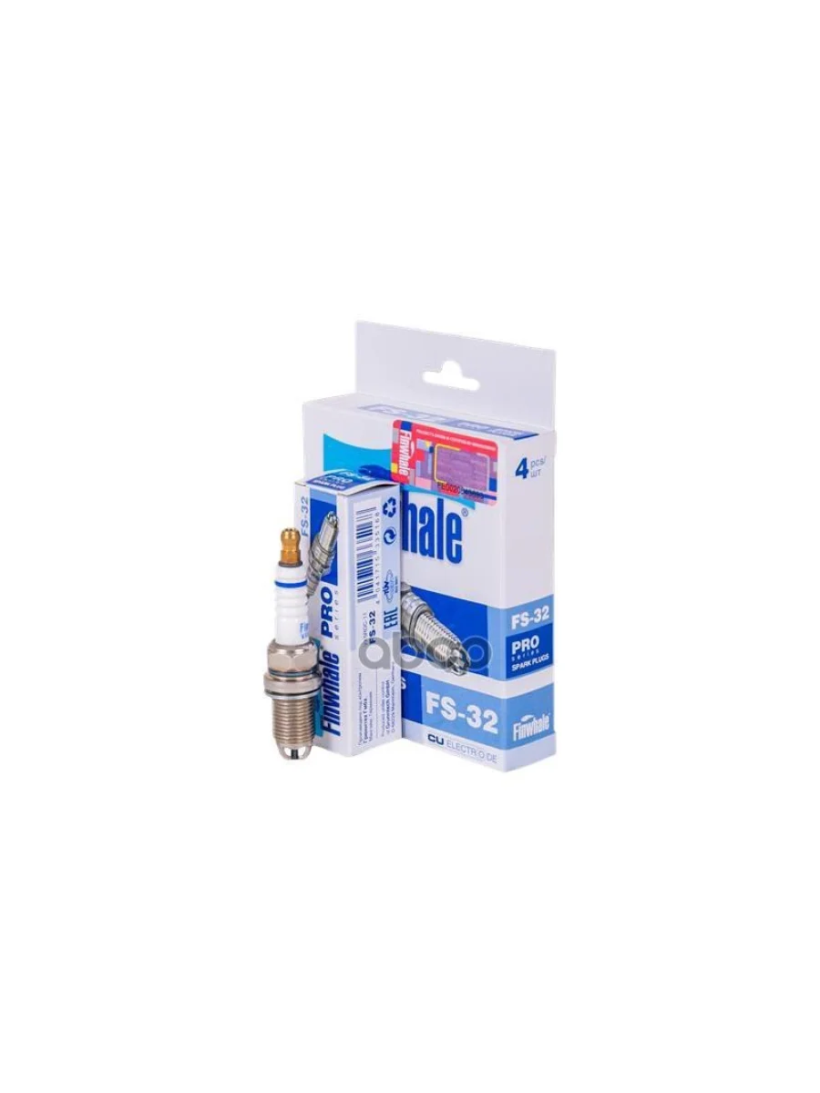 Свеча Finwhale Ваз 2110-12 (16 Кл), Niva Urban 3-Х Конт. В Уп-Ке (4Шт.)  Fs32 Finwhale арт. FS32  в Керчи Республика Крым