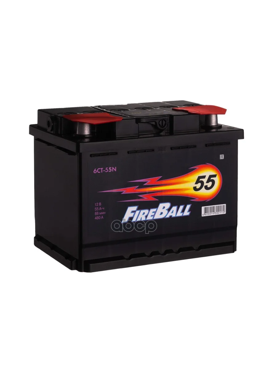 Аккумулятор  55 Fire Ball Прямая Полярность FireBall арт. 555 107 020  в Керчи Республика Крым