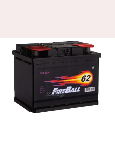 Аккумулятор  62 Fire Ball Прямая Полярность FireBall арт. 562 107 020