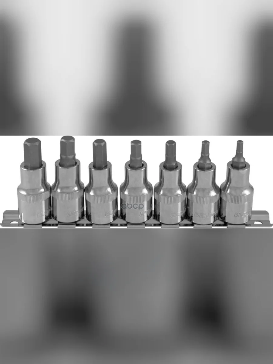 Набор Головок 12 Со Вставками Hex (7 Предм. H4-H10) Ombra Рельс (912207) OMBRA арт. 912207  в Керчи Республика Крым