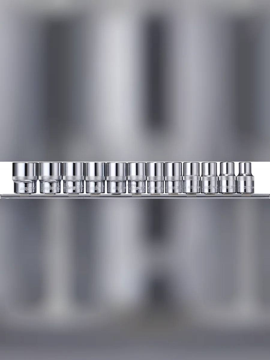 Набор Головок 12 12 Предметов 12-Гранных (10-24 Мм) На Держателе Рельс Ombra (912312) OMBRA арт. 912312  в Керчи Республика Крым