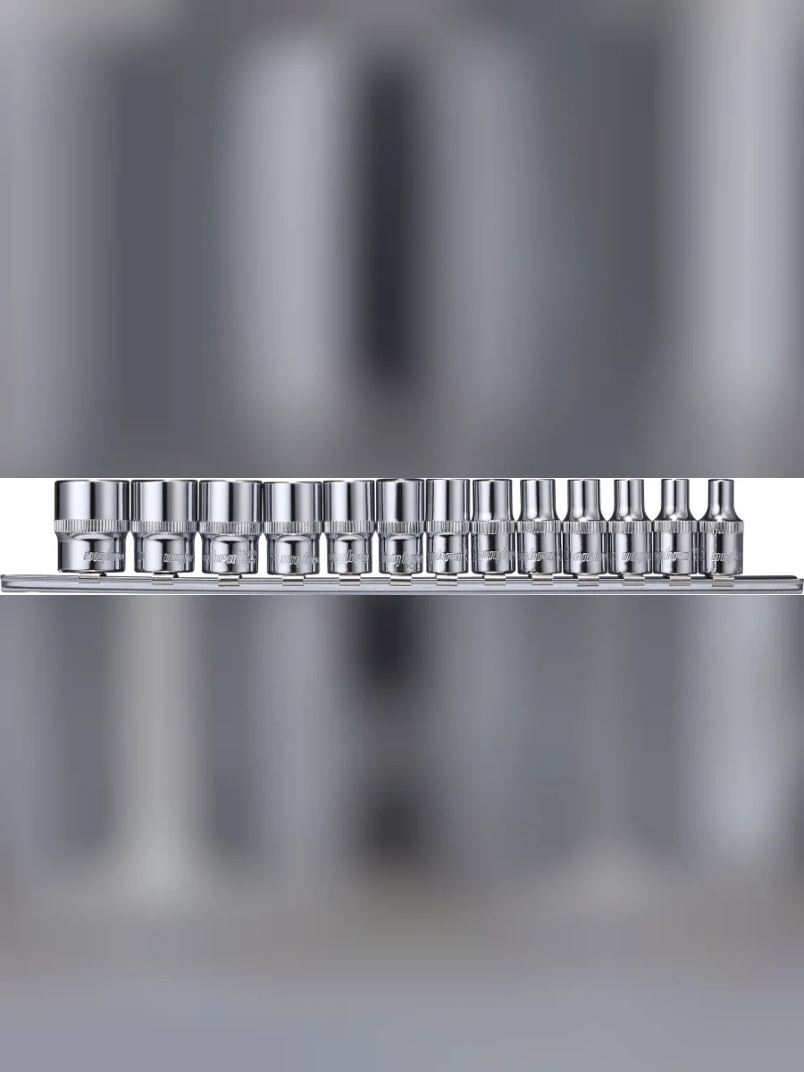 Набор Головок 14 13 Предметов 6-Гранных (4-14 Мм) На Держателе Рельс Ombra (914013) OMBRA арт. 914013  в Керчи Республика Крым