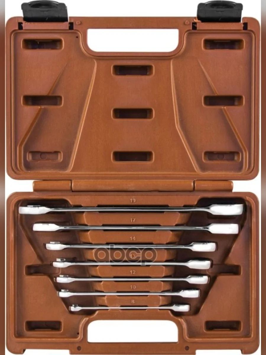 Набор Ключей Комбинированных Трещоточных 7 Пр. 8-19 Мм Ombra (935007) OMBRA арт. 935007  в Перми Пермском крае