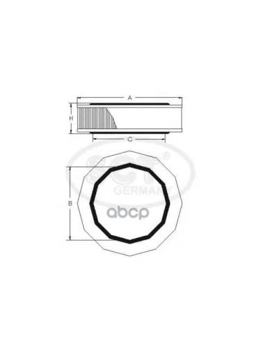 Фильтр Воздушный Для АМ Газ 3102, 3302 Дв.402, Паз, Уаз (Карб.) Sct (3102-1109013) SCT арт. SB 2050