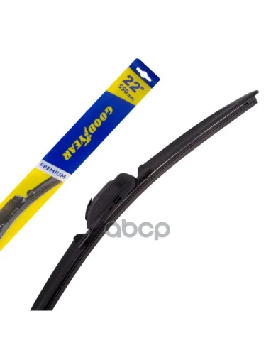Щетка Стеклоочистителя 550 Мм22 Бескаркасная Goodyear Premium (1 Шт.) 8 Адаптеров GOODYEAR арт. GY000442