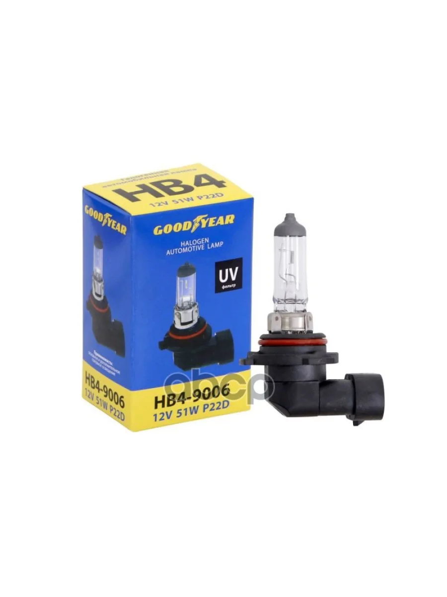 Лампа Галогеновая Hb4 12V  51W Goodyear P22d (Gy010040) GOODYEAR арт. GY010040  в Керчи Республика Крым