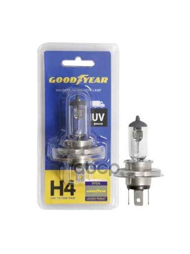 Лампа Галогеновая H4 24V  7570W Goodyear P43t (Блистер) (Gy014241) GOODYEAR арт. GY014241